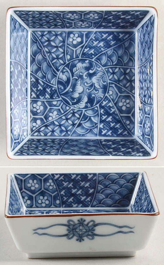 Cloisonne Square Sauce Dip by Fitz & Floyd-1