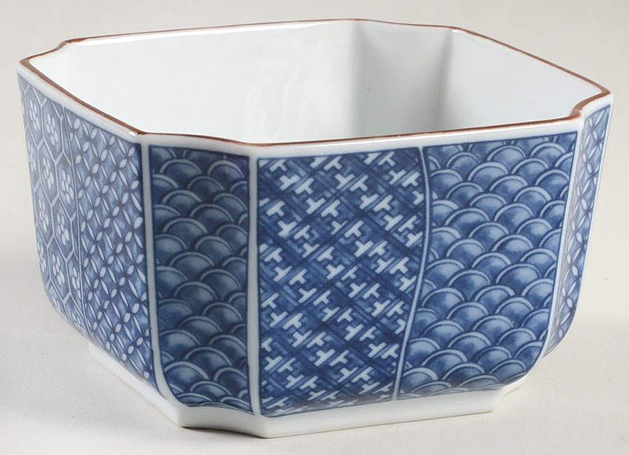 Cloisonne 4" Square Bowl by Fitz & Floyd-1