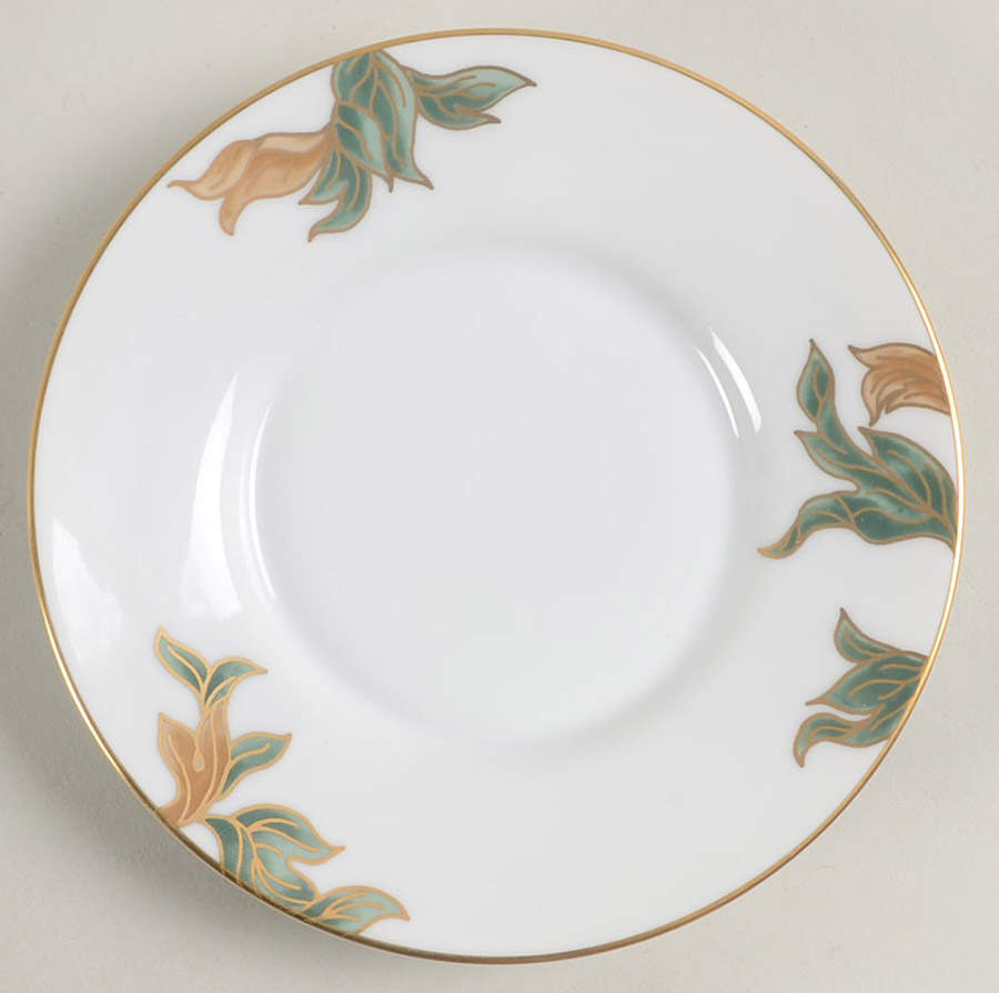 Cloisonne Peony White Saucer by Fitz & Floyd-1