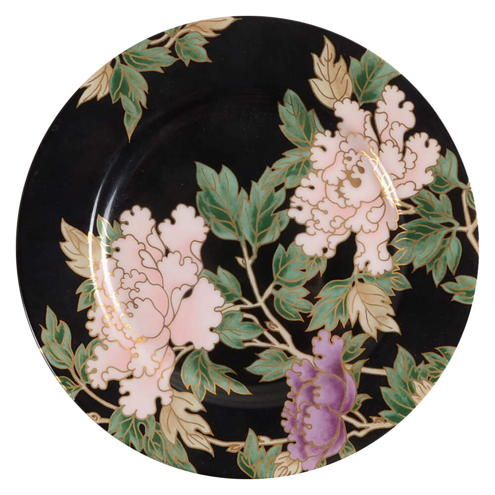 Cloisonne Peony Black Accent Salad Plate by Fitz & Floyd-1
