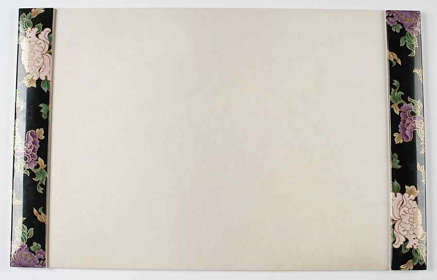 Cloisonne Peony Black Desk Pad by Fitz & Floyd-1