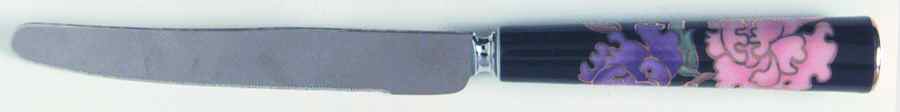 Cloisonne Peony Black Small Dinner Knife by Fitz & Floyd-1