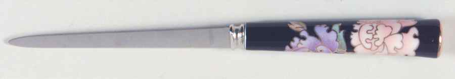 Cloisonne Peony Black Letter Opener by Fitz & Floyd-1