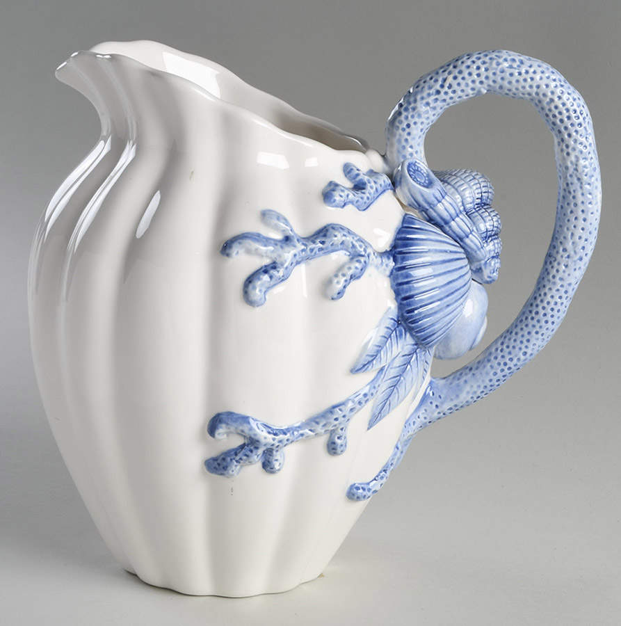 Coquille Bleu 108 Oz Pitcher by Fitz & Floyd-1