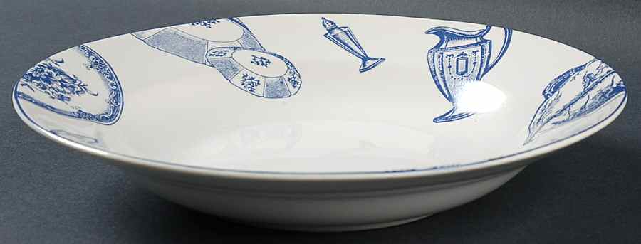 Colony Blue Large Rim Soup Bowl by Fitz & Floyd-1