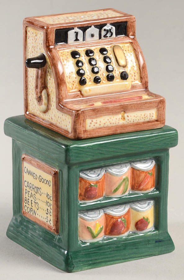 Country Cupboard Stacking Salt & Pepper Set by Fitz & Floyd-1