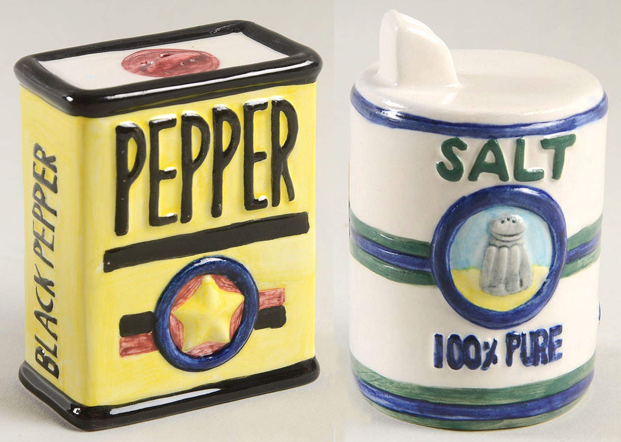 Country Cupboard Salt & Pepper Set by Fitz & Floyd-1