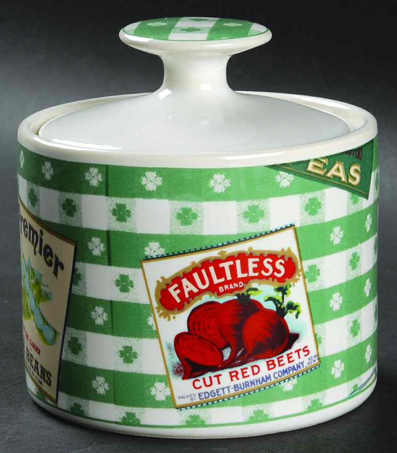 Country Cupboard Sugar Bowl & Lid by Fitz & Floyd-1