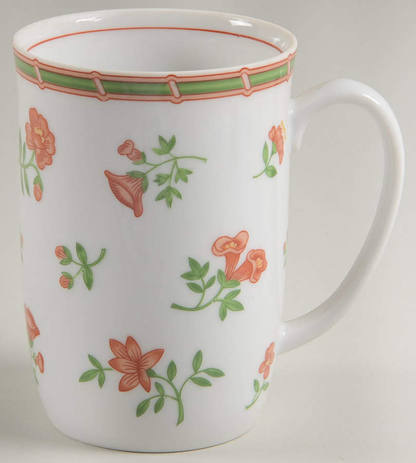 Coral Damask Mug by Fitz & Floyd-1