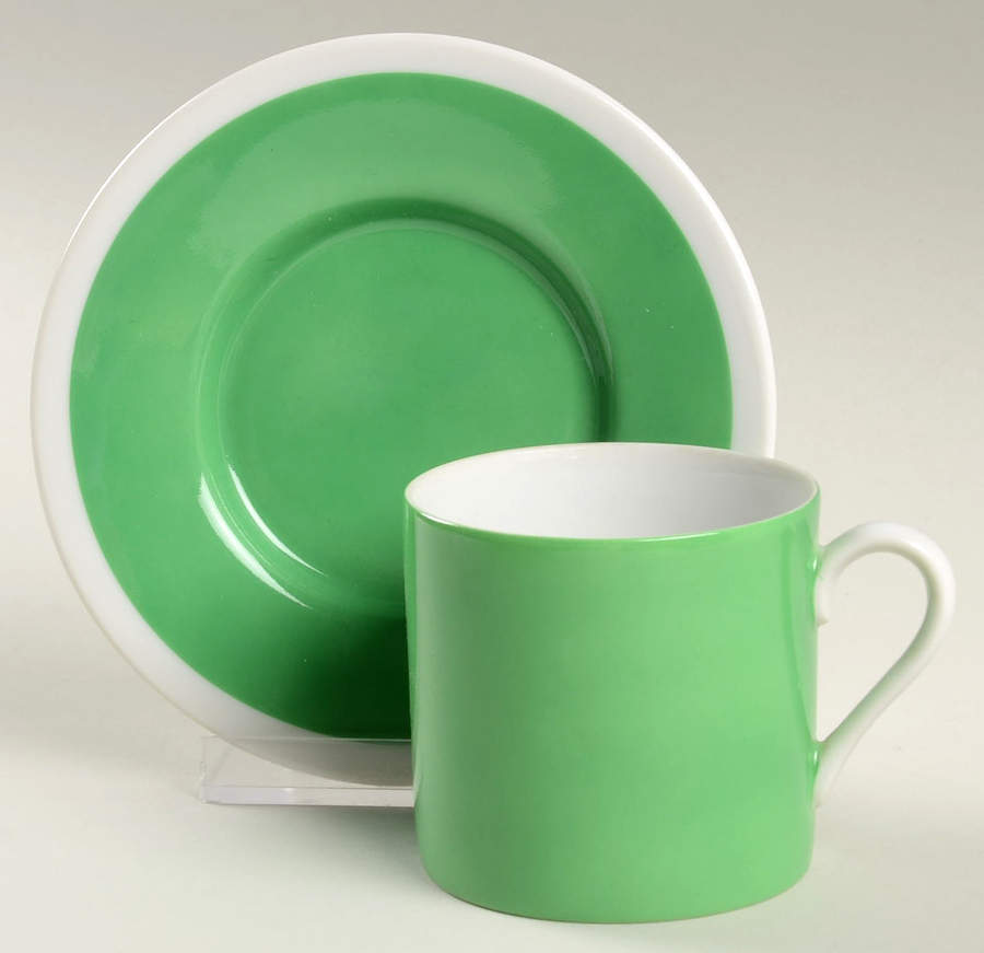 Country Garden Flat Demitasse Cup & Saucer Set by Fitz & Floyd-1