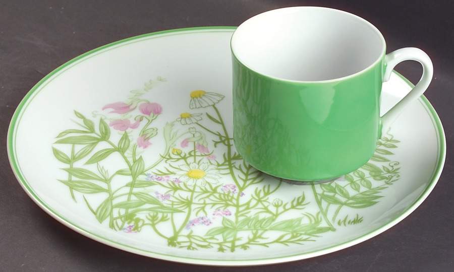 Country Garden Snack Plate & Cup Set by Fitz & Floyd-1