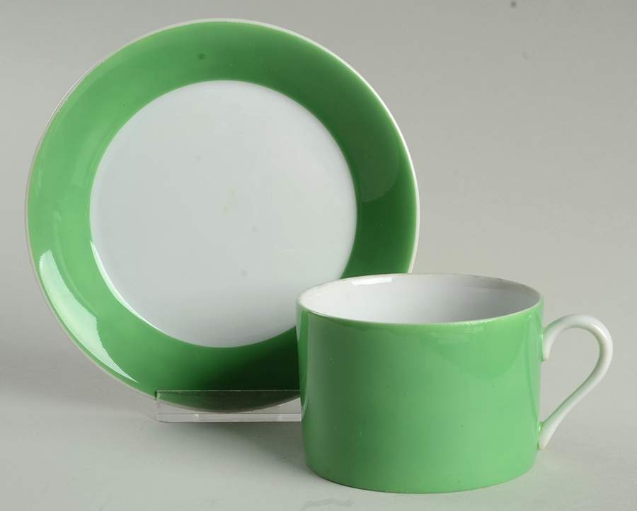 Country Garden Flat Cup & Saucer Set by Fitz & Floyd-1
