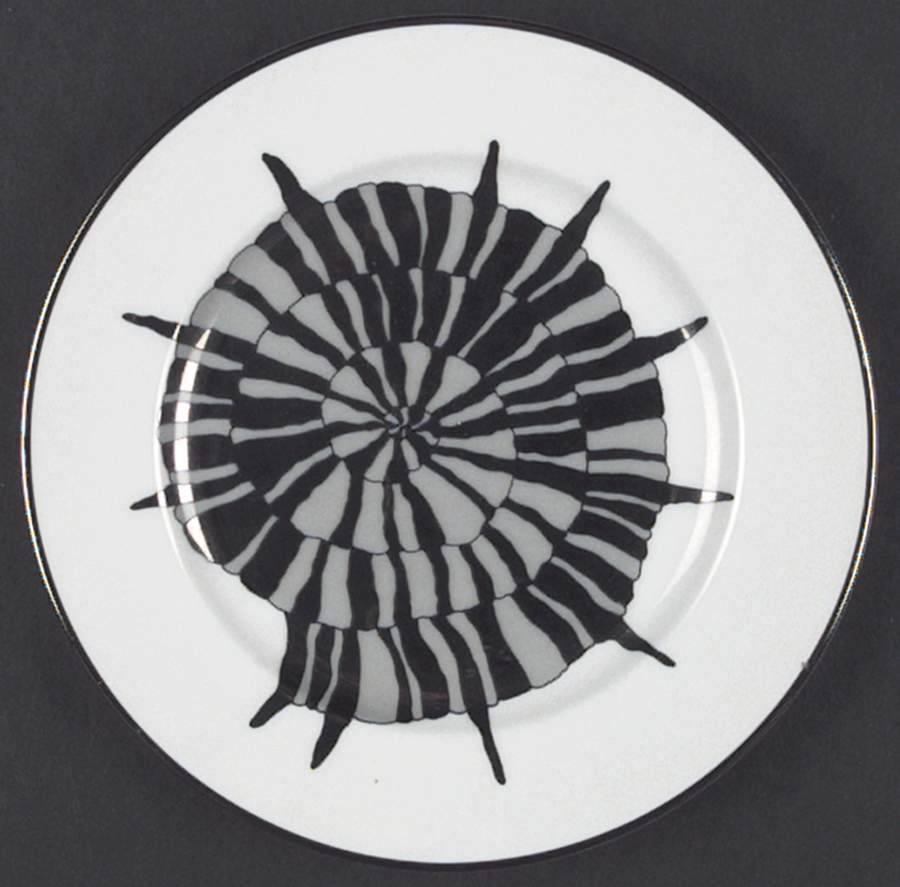 Coquille Platinee Salad Plate by Fitz & Floyd-1