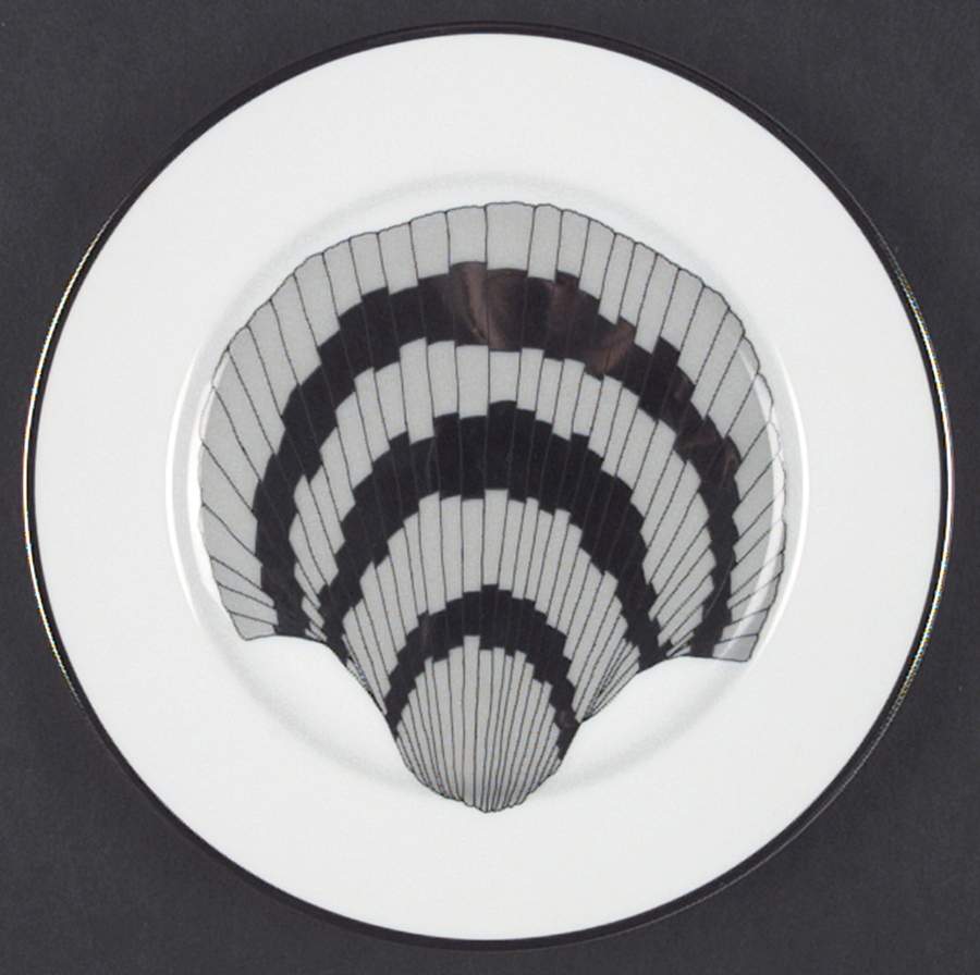 Coquille Platinee Salad Plate by Fitz & Floyd-1