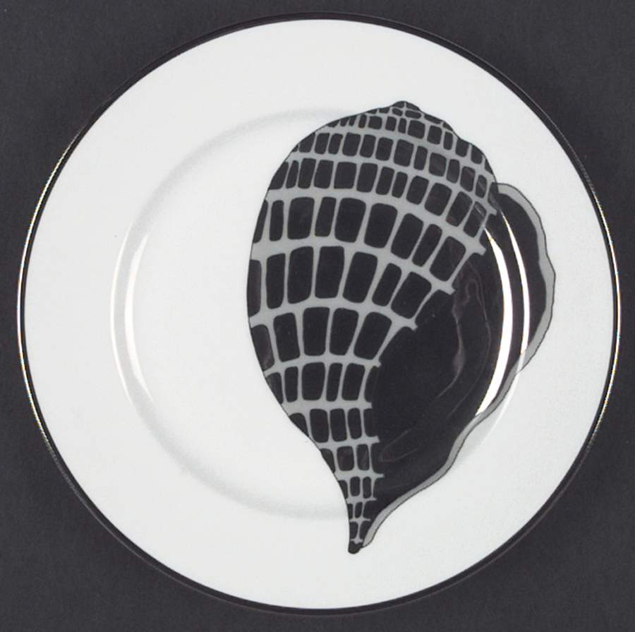 Coquille Platinee Salad Plate by Fitz & Floyd-1
