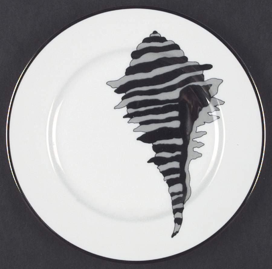 Coquille Platinee Salad Plate by Fitz & Floyd-1