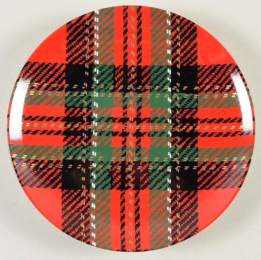 Country Plaid Coupe Bread & Butter Plate by Fitz & Floyd-1