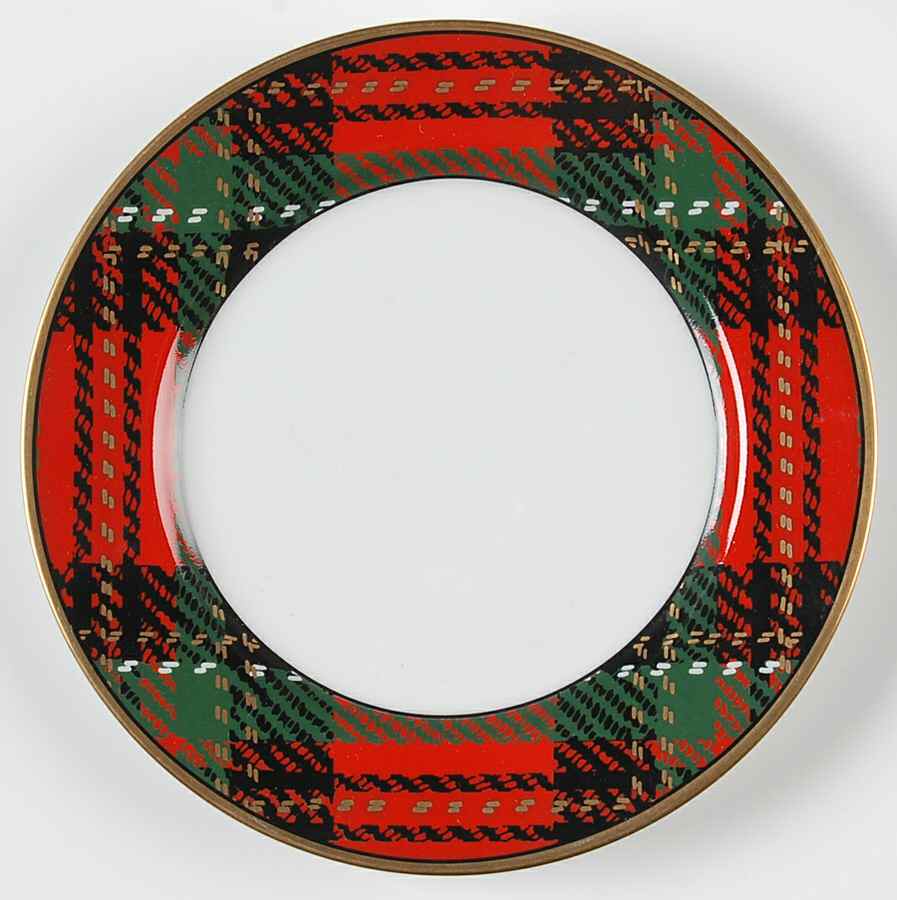 Country Plaid Bread & Butter Plate by Fitz & Floyd-1