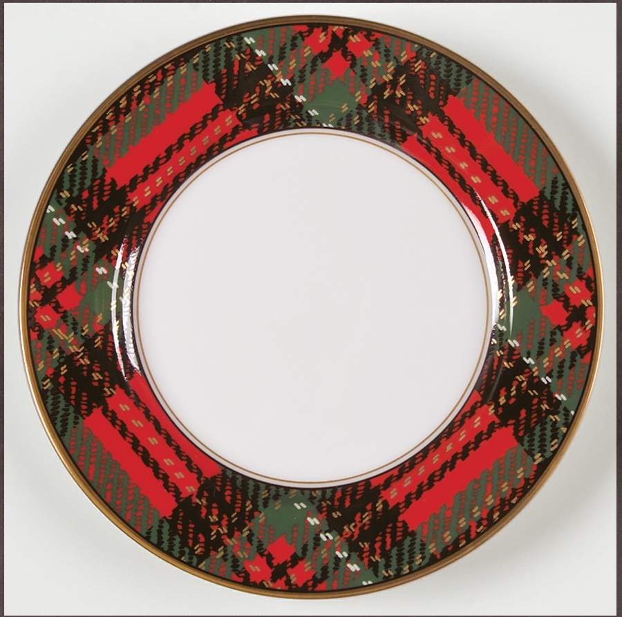 Country Plaid Salad Plate by Fitz & Floyd-1