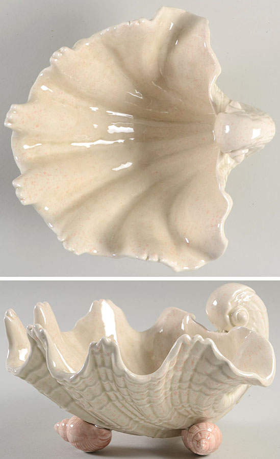 Coquille 7'' Shell Shaped Bowl by Fitz & Floyd-1