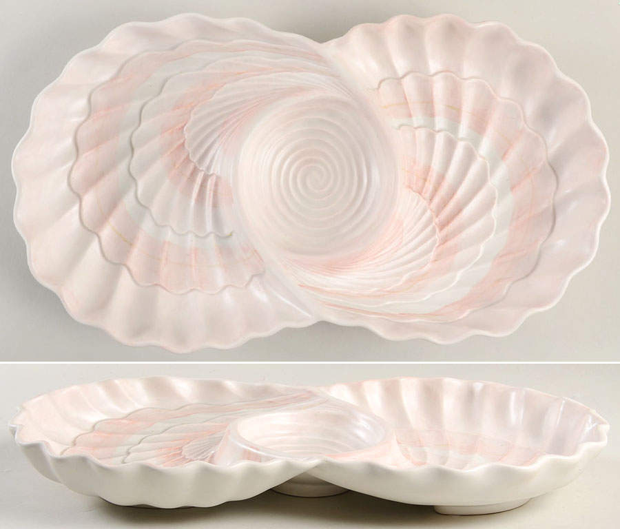 Coquille 1 Piece Chip & Dip by Fitz & Floyd-1