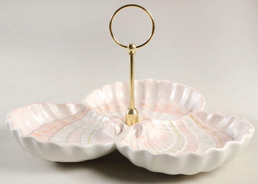 Coquille 3 Section Server by Fitz & Floyd-1