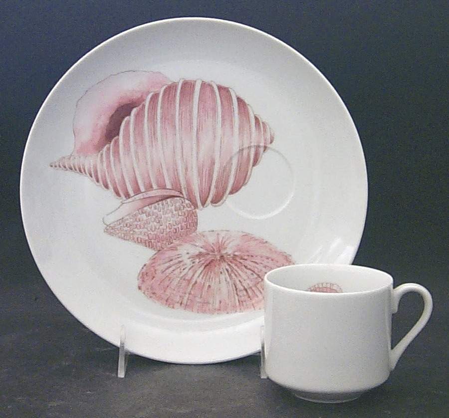 Coquille Snack Plate & Cup Set by Fitz & Floyd-1