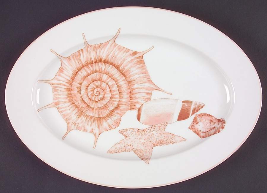Coquille 14" Oval Serving Platter by Fitz & Floyd-1