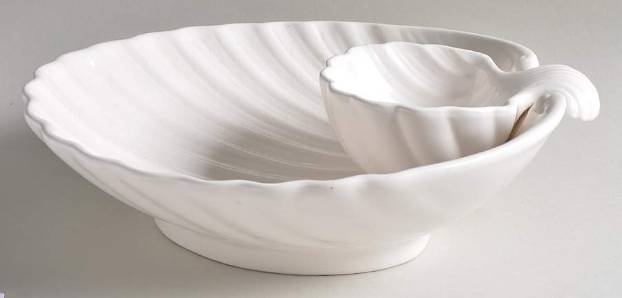 Coquille 1 Piece Chip & Dip by Fitz & Floyd-1