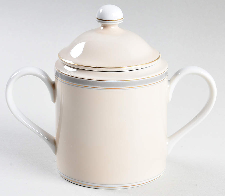 Coquillier Sugar Bowl & Lid by Fitz & Floyd-1