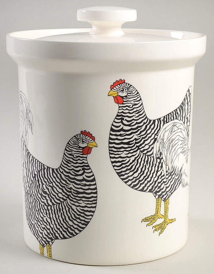 Coq Du Village Extra Large Canister & Lid by Fitz and Floyd-1