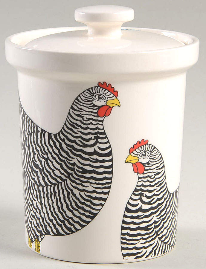 Coq Du Village Small Canister & Lid by Fitz and Floyd-1
