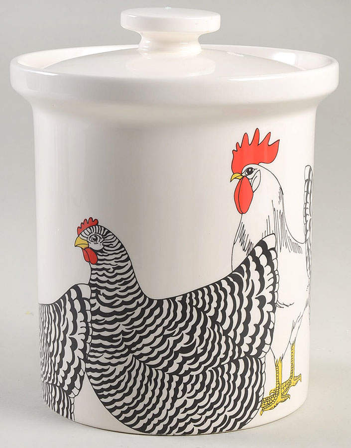 Coq Du Village Large Canister & Lid by Fitz and Floyd-1