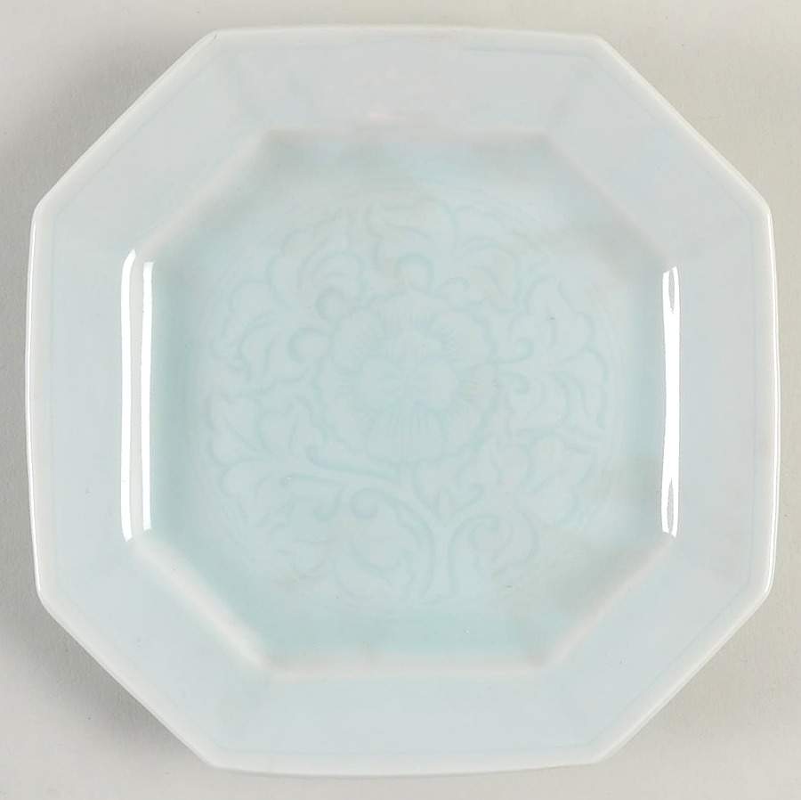 Crest (Celadon Blue) 6" Square Tray by Fitz & Floyd-1