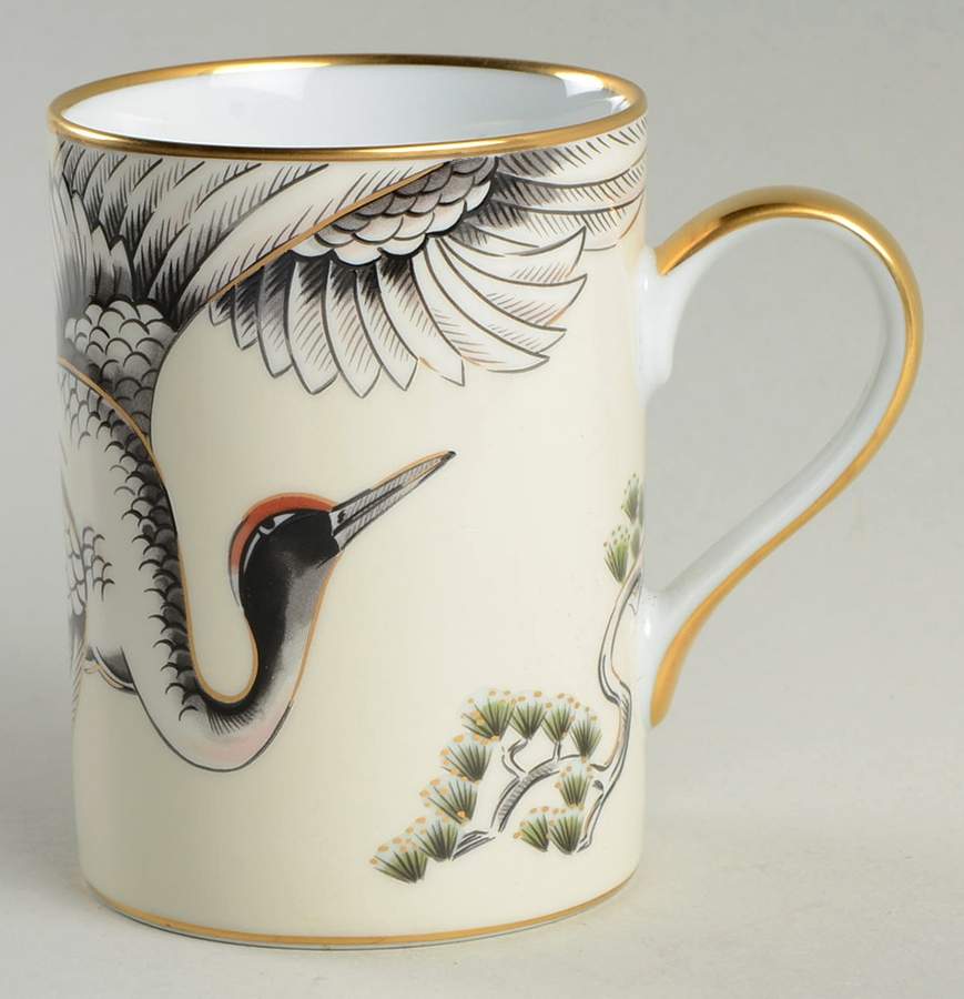 Crane with Pine Mug by Fitz & Floyd-1