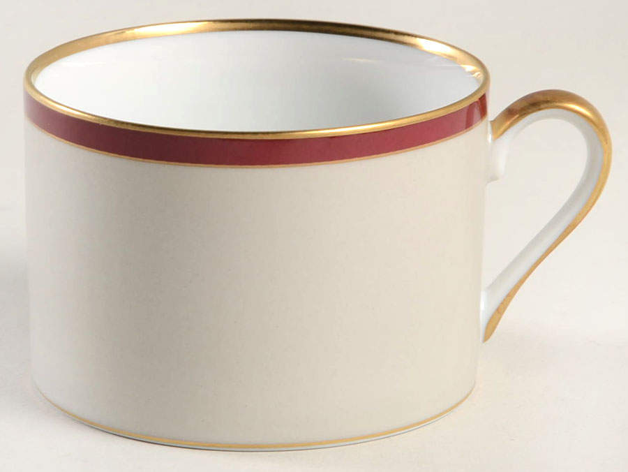 Deauville Burgundy Flat Cup by Fitz & Floyd-1