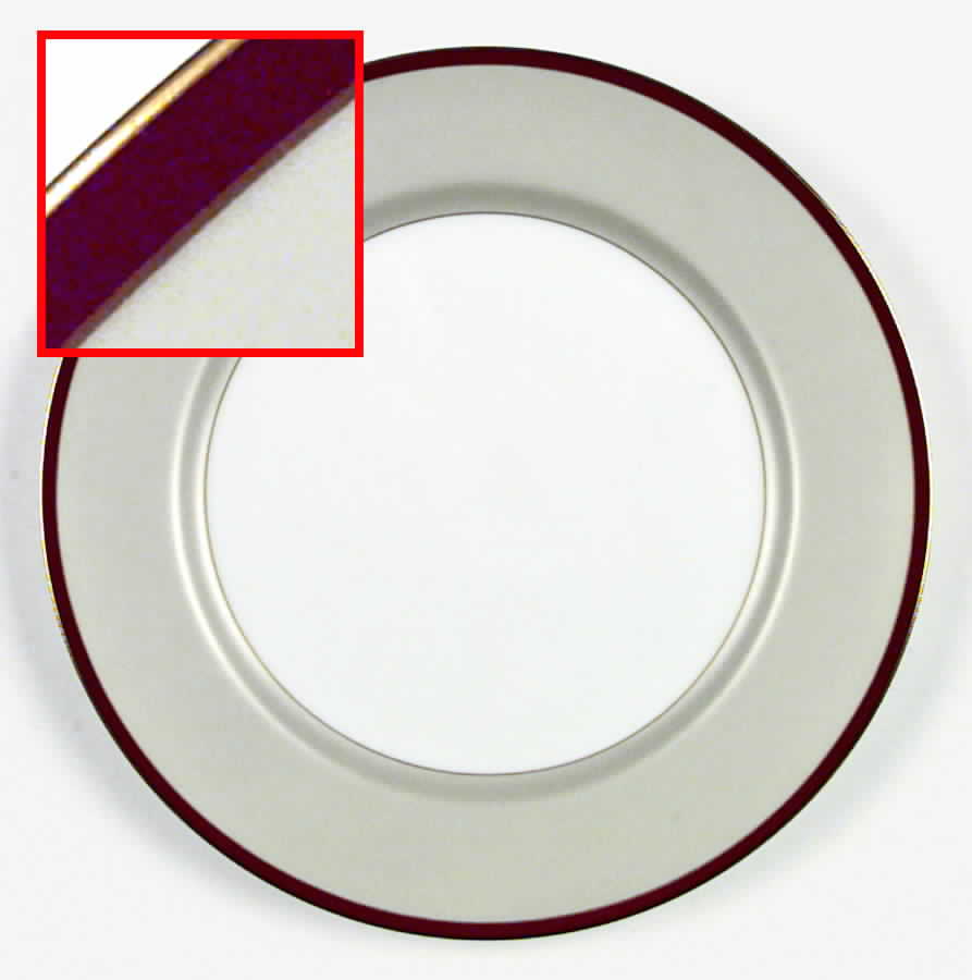 Deauville Burgundy Dinner Plate by Fitz & Floyd-1
