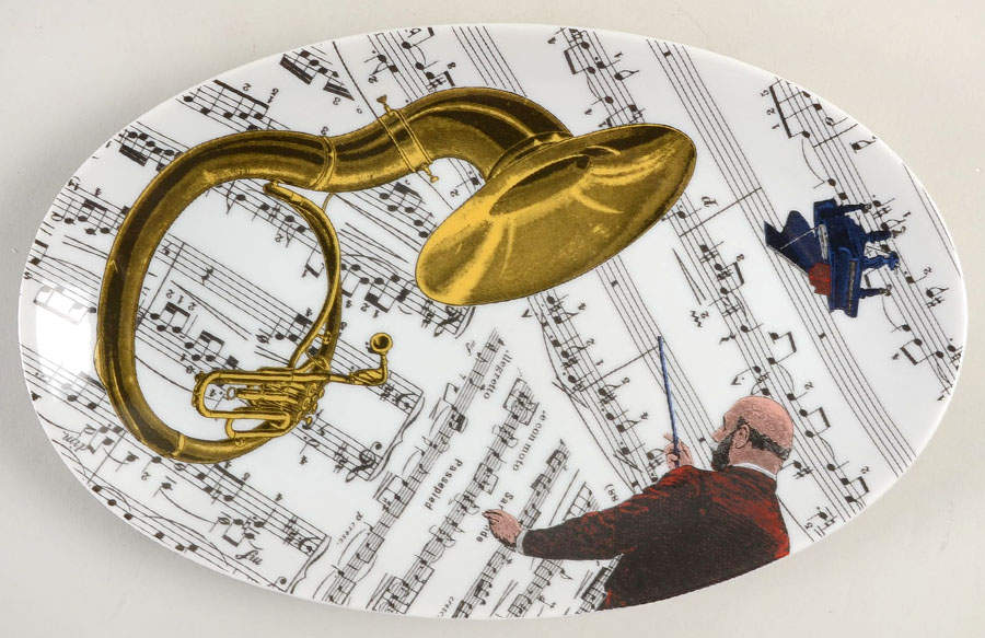 Divertimento Relish/Gravy Underplate by Fitz & Floyd-1