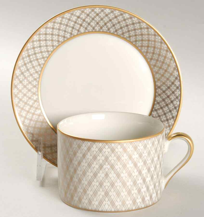 Dynasty Flat Cup & Saucer Set by Fitz & Floyd-1