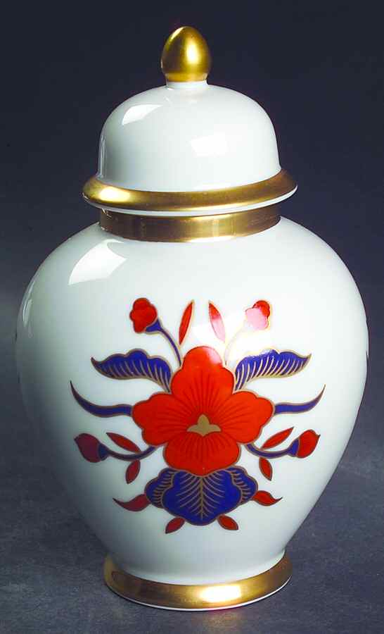 Empress Octagonal Small Ginger Jar & Lid by Fitz and Floyd-1