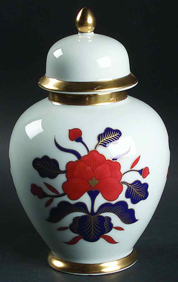 Empress Octagonal Medium Ginger Jar & Lid by Fitz and Floyd-1
