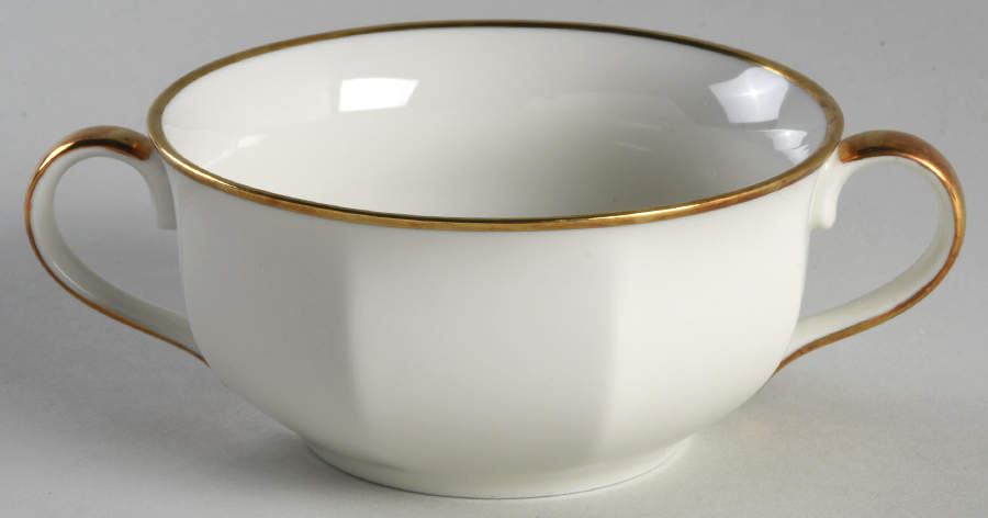 Etoile Chamoise (Buff) Flat Cream Soup Bowl by Fitz & Floyd-1