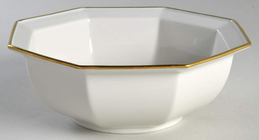 Etoile Chamoise (Buff) 7" Octagonal Vegetable Bowl by Fitz & Floyd-1