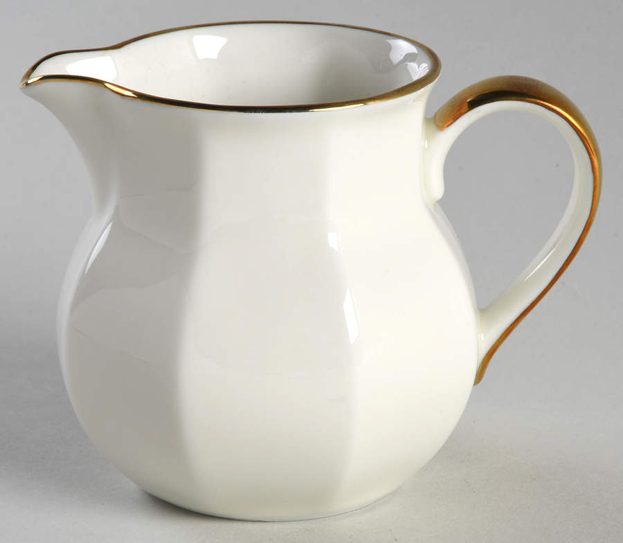 Etoile Chamoise (Buff) Creamer by Fitz & Floyd-1