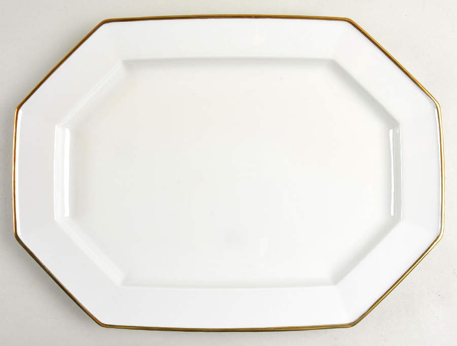 Etoile Chamoise (Buff) 14" Oval Serving Platter by Fitz & Floyd-1
