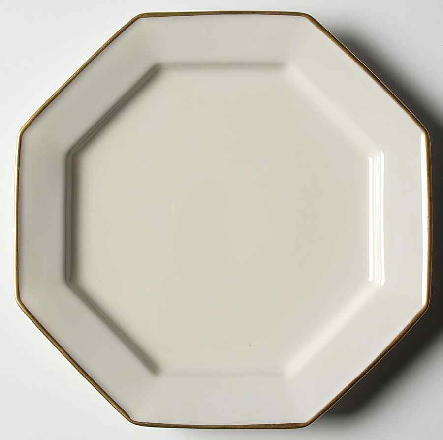 Etoile Chamoise (Buff) Salad Plate by Fitz & Floyd-1
