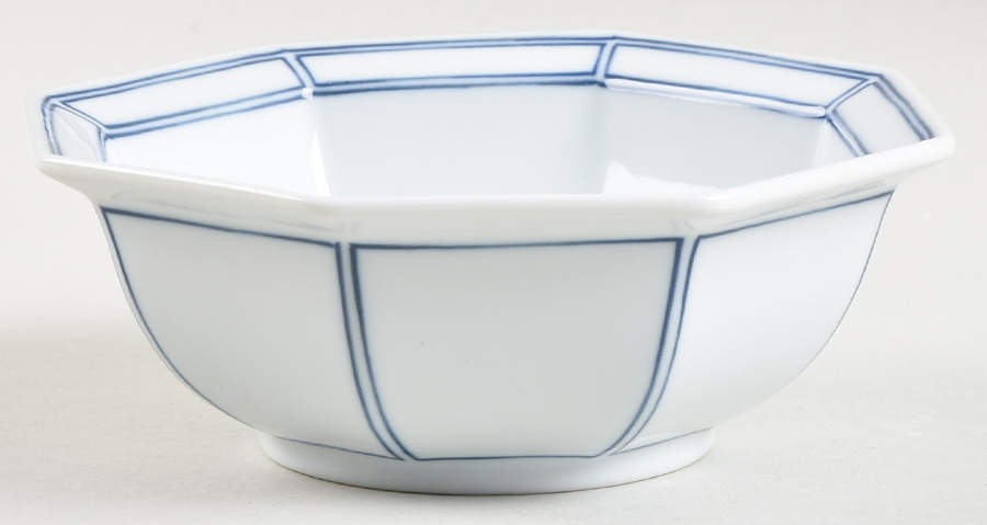 Facette Bleu Fruit/Dessert (Sauce) Bowl by Fitz & Floyd-1