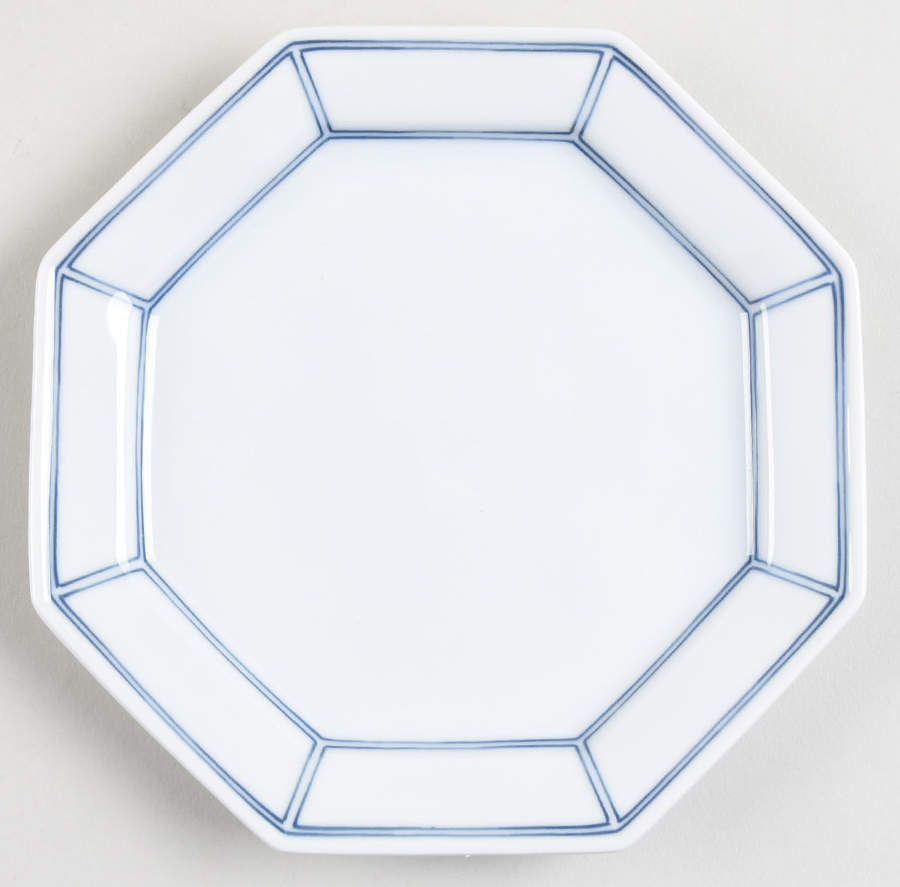 Facette Bleu Bread & Butter Plate by Fitz & Floyd-1