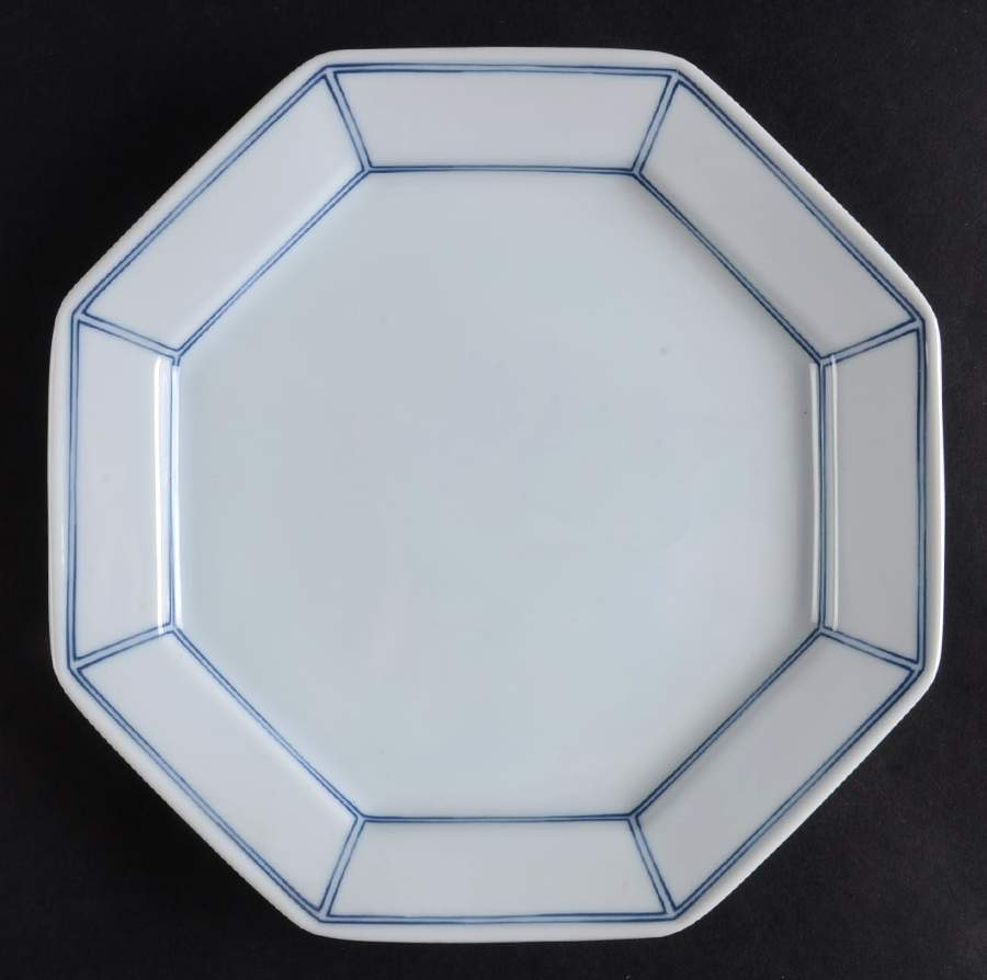 Facette Bleu Salad Plate by Fitz & Floyd-1