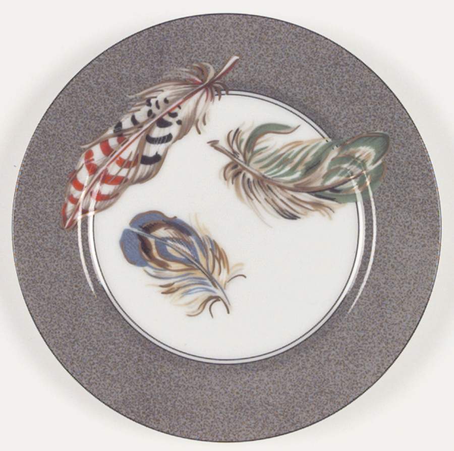 Feathers Salad Plate by Fitz & Floyd-1